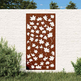 Vidaxx Wanddekoration Garten Ahornblatt Design 105x55 cm Cortenstahl
