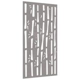 VidaXL Wanddekoration Garten Bambus Design 105x55 cm Cortenstahl