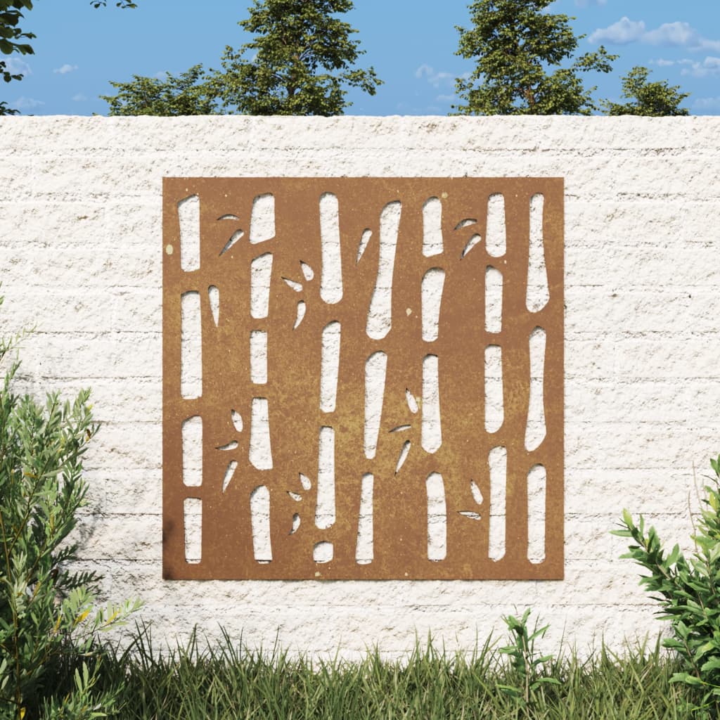 Vidaxl Wall Decoration Garden Design 55x55 cm Cortenstaal