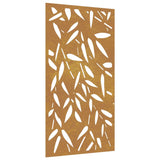 Vidaxl Wall Decoration Garden Bamo Bool Design 105x55 cm Cortenstaal