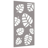Vidaxxl Wanddekoration Gartenblattdesign 105x55 cm Cortenstahl