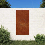 VidaXL Wanddekoration Gartensonnendesign 105x55 cm Cortenstahl