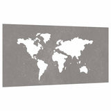 Vidaxxl Wanddekoration Garten Weltkarte Design 105x55 cm Cortenstahl