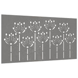 VidaXL Wanddekoration Gartenblumendesign 105x55 cm Cortenstahl