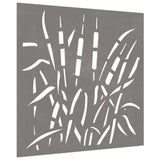 VidaXL Wanddekoration Gartengras Design 55x55 cm Cortenstahl