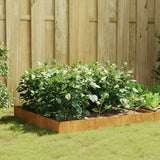 Vidaxl Planter je dvignil 100x100x26 cm Cortenstaal