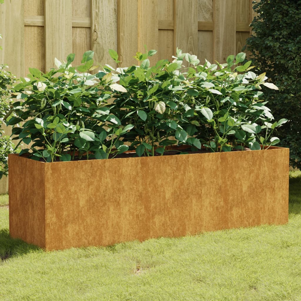 Vidaxl Planter surélevé 120x40x40 cm Corten Steel