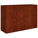VidaXL Pflanzgefäß erhöht 120x40x80 cm Cortenstahl