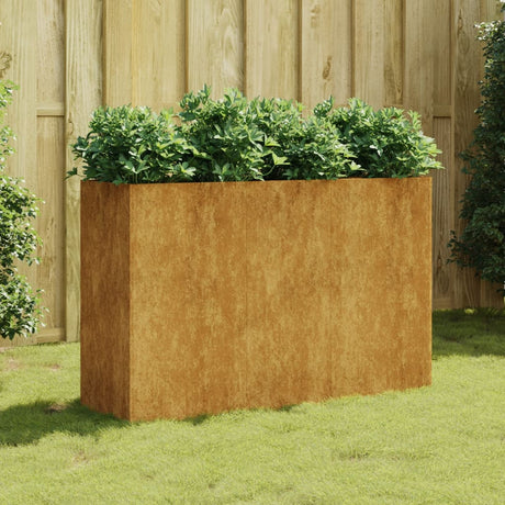 VidaXL Pflanzgefäß erhöht 120x40x80 cm Cortenstahl