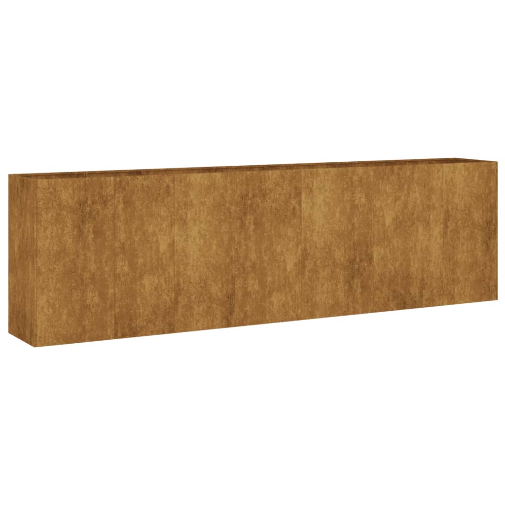 VidaXL Pflanzgefäß erhöht 280x40x80 cm Cortenstahl