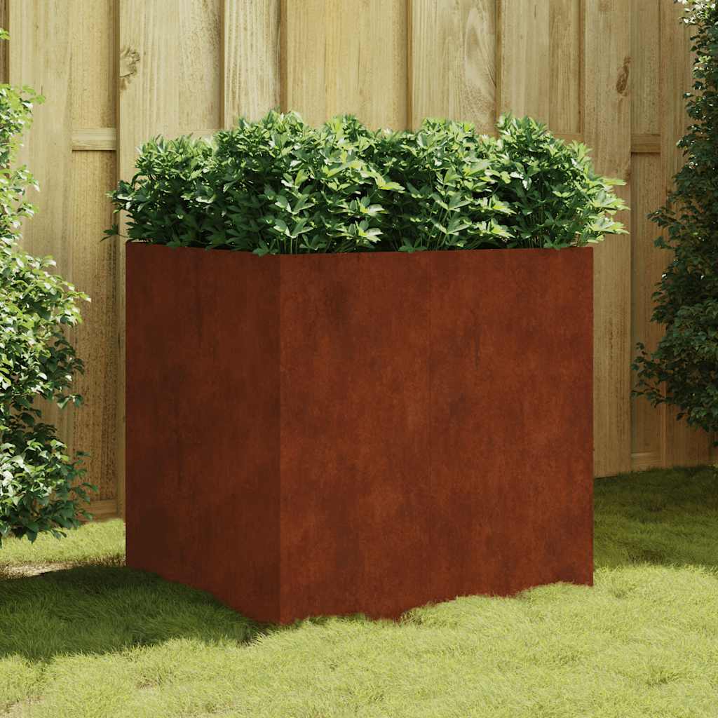 Vidaxx Pflanzgefäß 80x80x80 cm Cortenstahl