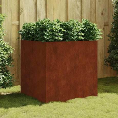 Vidaxx Pflanzgefäß 80x80x80 cm Cortenstahl