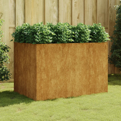 VidaXL Pflanzgefäß erhöht 120x80x80 cm Cortenstahl