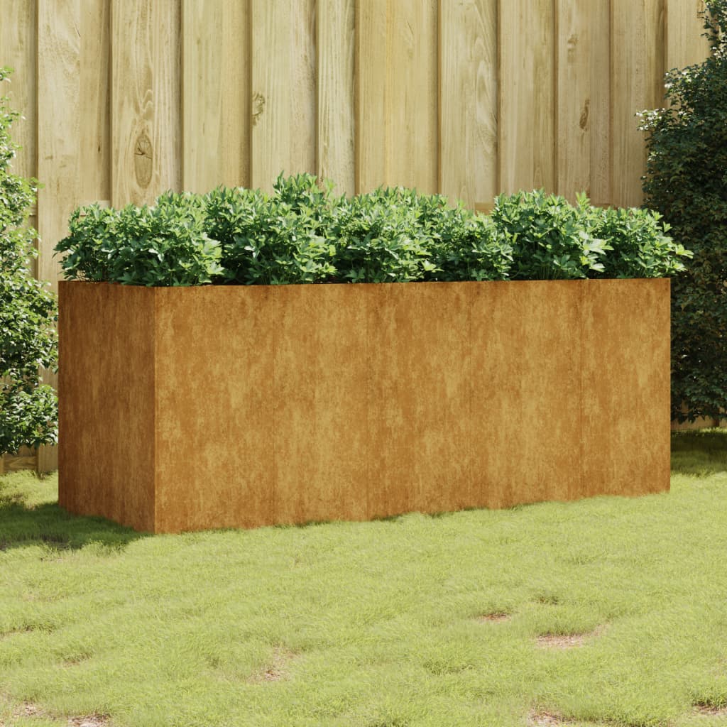 Vidaxl Planter surélevé 200x80x80 cm Corten Steel