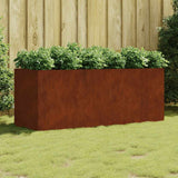 VidaXL Pflanzgefäß erhöht 200x80x80 cm Cortenstahl