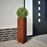 Vidaxx Pflanzgefäß 30x26x75 cm Cortenstahl