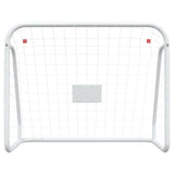 Vidaxx Fußballtor mit Netz 125x96x60 cm Stahl und Polyester weiß