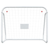 Vidaxl fotballmål med netto 125x96x60 cm stål og polyester hvit