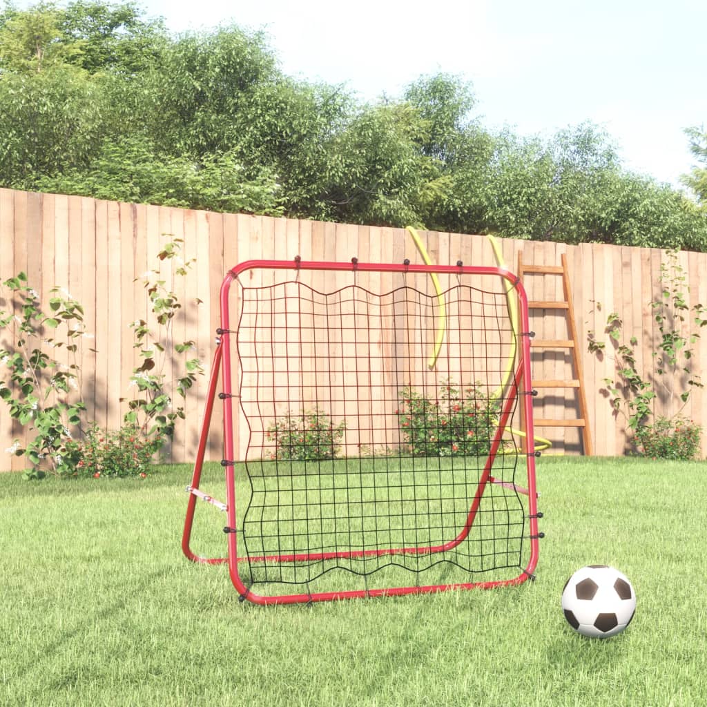 Vidaxl fotball kickback rebounder justerbar 96x80x96 cm stål og PE