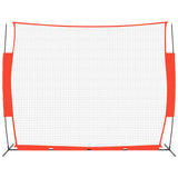 Vidaxl Baseball Net portatile 369x107x271 cm in acciaio in acciaio rosso nero