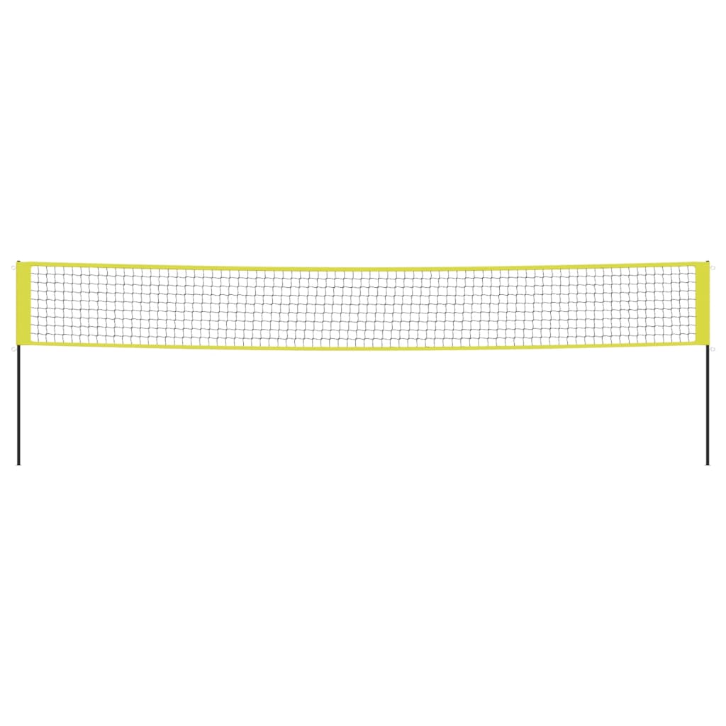 Vidaxl VolleyballNet 823x244 cm PE fabric yellow and black