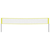 Vidaxl Volleyballnet 823x244 cm PE tkanina rumena in črna