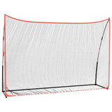 Vidaxl Golf Training Network 305x91x213 cm Polyester schwarz und rot