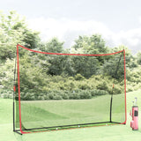 Vidaxl Golf Training Network 305x91x213 cm Polyester schwarz und rot