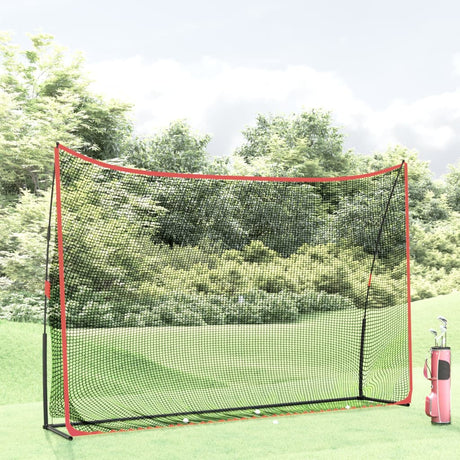 Vidaxl Golf Training Network 305x91x213 cm Polyester schwarz und rot