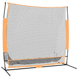 Vidaxl Golf Training Network 215x107x216 cm Polyesterschwarz und Orange