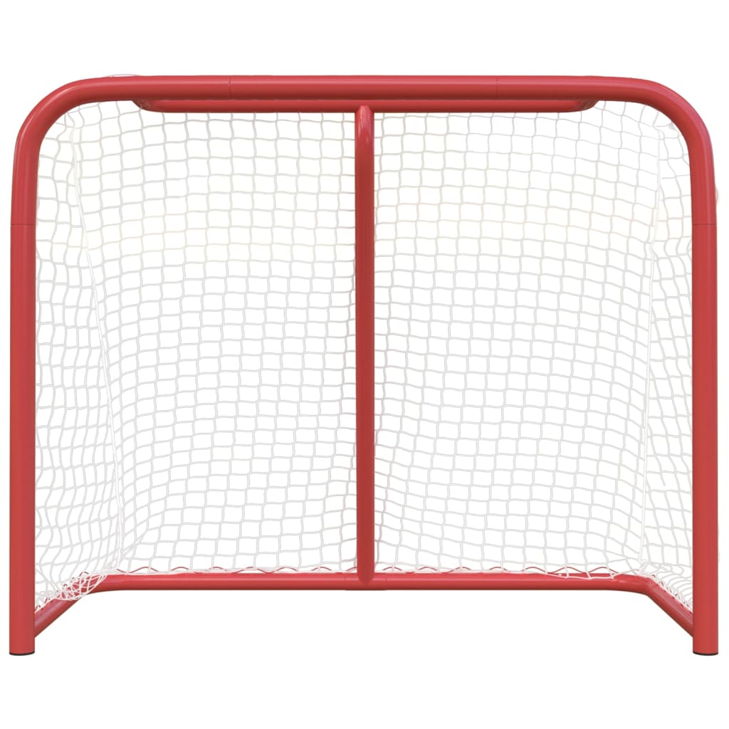 Vidaxx Hockeytor 183x71x122 cm Polyester rot und weiß