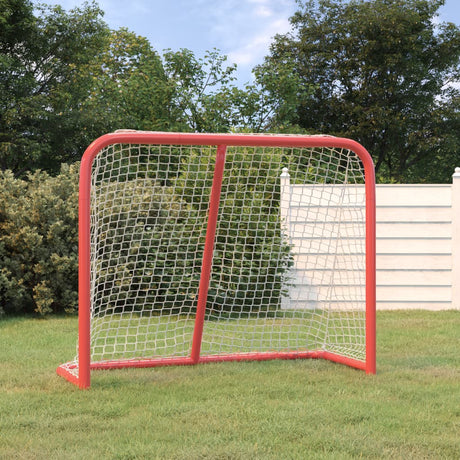 Vidaxx Hockeytor 183x71x122 cm Polyester rot und weiß