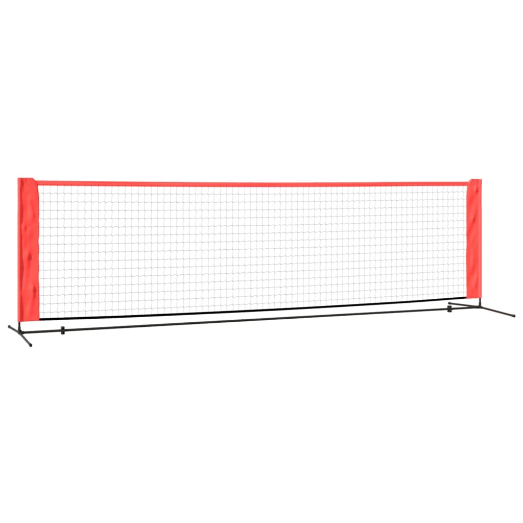 Vidaxl tennisnet 300x100x87 cm Polyester noir et rouge