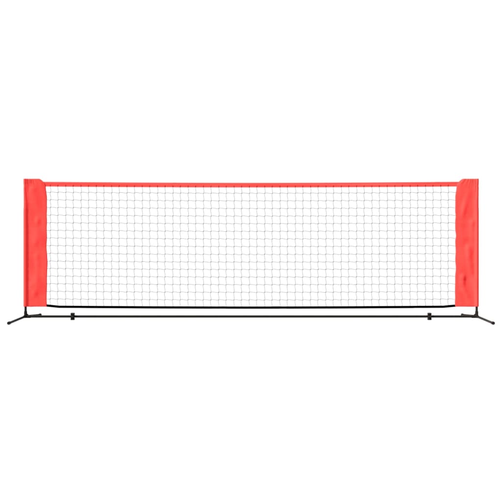 Vidaxl Tennisnet 300x100x87 cm Polyester schwaarz a rout