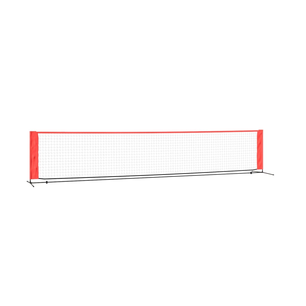 Vidaxl tennisnet 500x100x87 cm Black et rouge