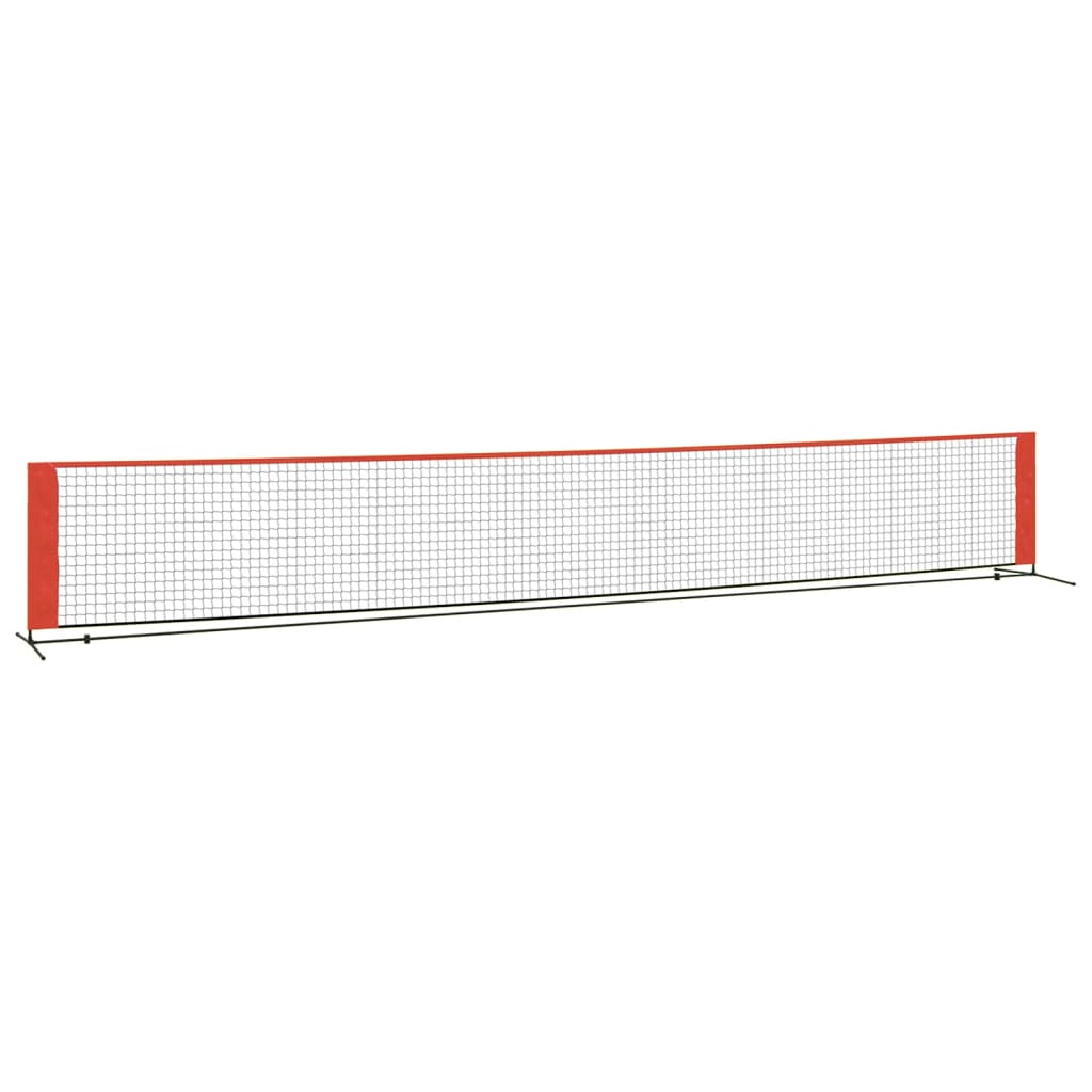 Vidaxl tennisnet 600x100x87 cm Polyester noir et rouge