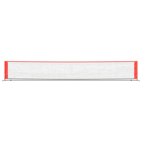 Vidaxl Tennisnet 600x100x87 cm Polyester schwarz und rot