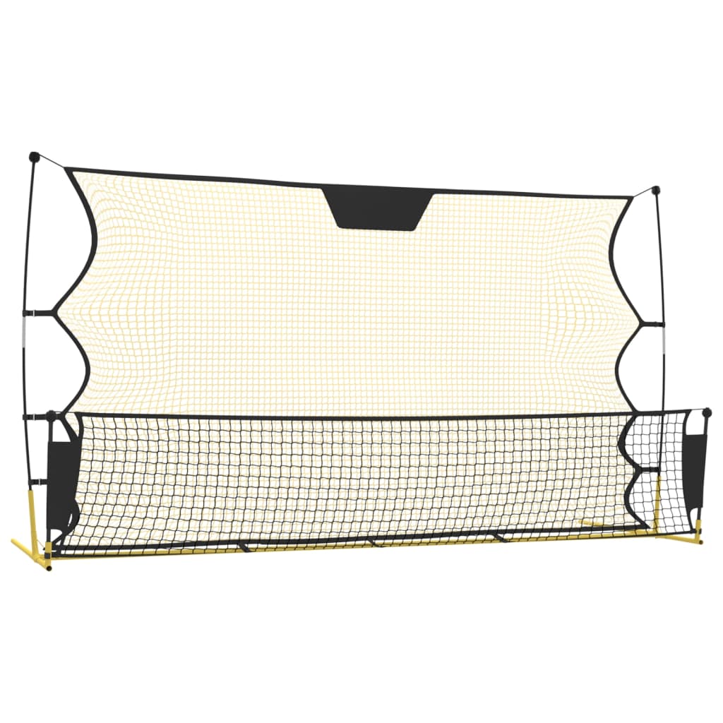 Vidaxl Football Reboundnet 183x85x120 cm poliestrowy i żółty