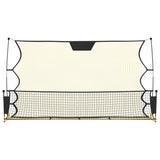 Vidaxl voetbal reboundnet 183x85x120 cm polyester zwart en geel