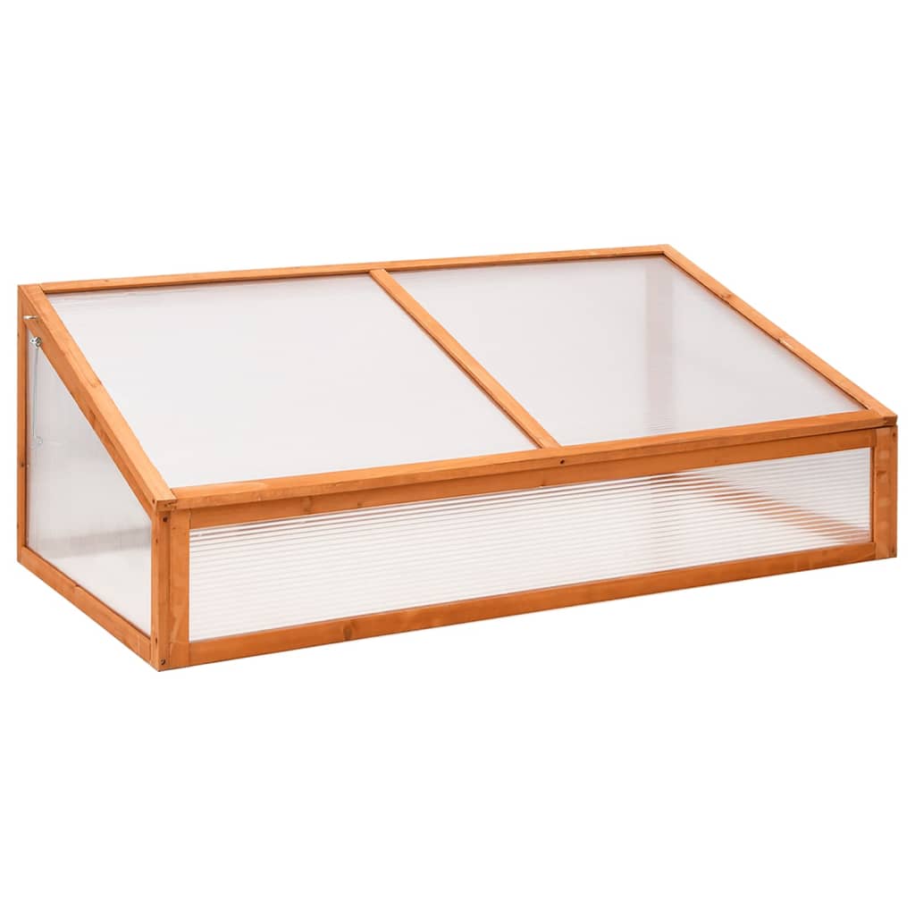 Vidaxl greenhouse 110x58.5x39 cm pine orange