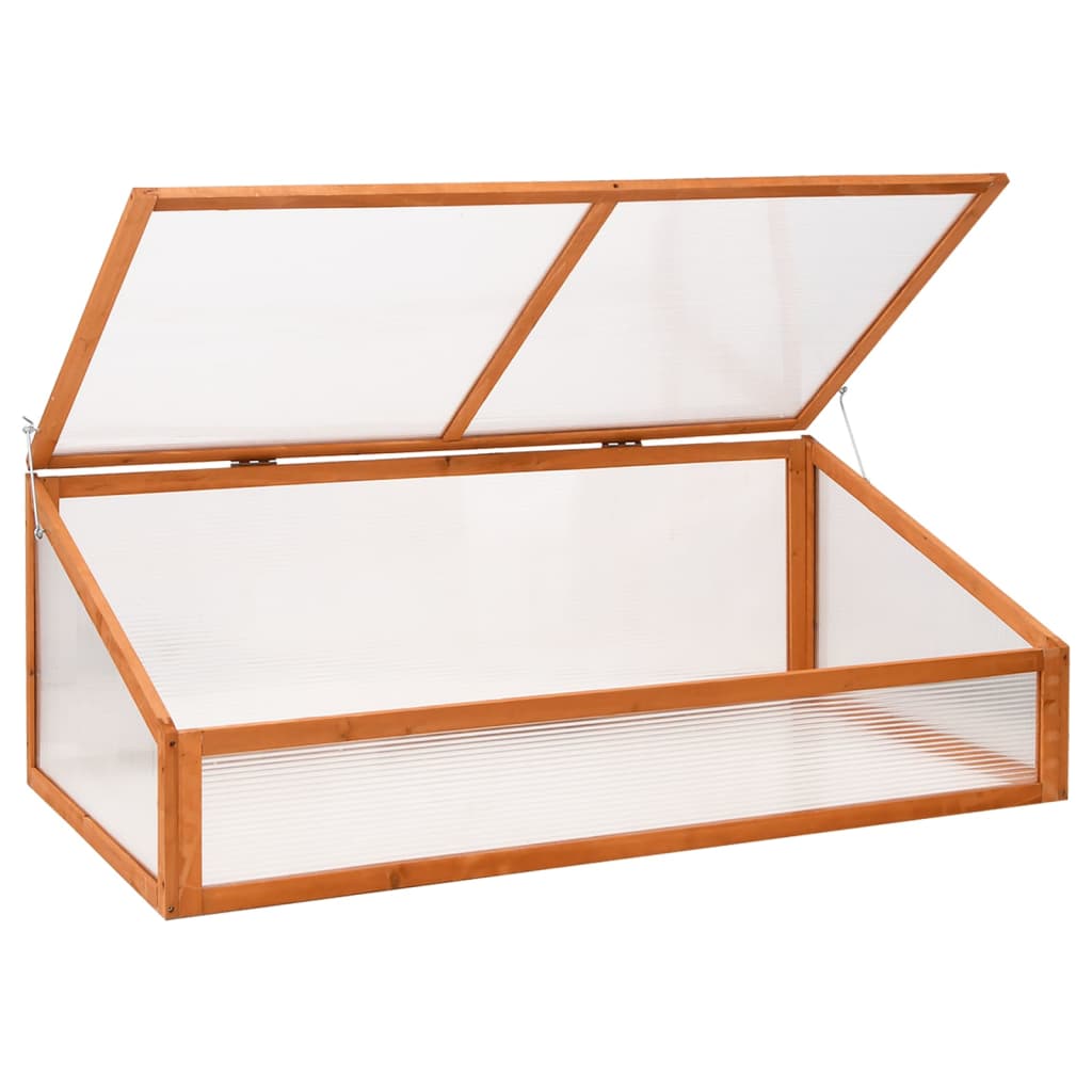 Vidaxl greenhouse 110x58.5x39 cm pine orange