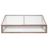 Vidaxl greenhouse 110x58.5x39 cm pine -wood gray