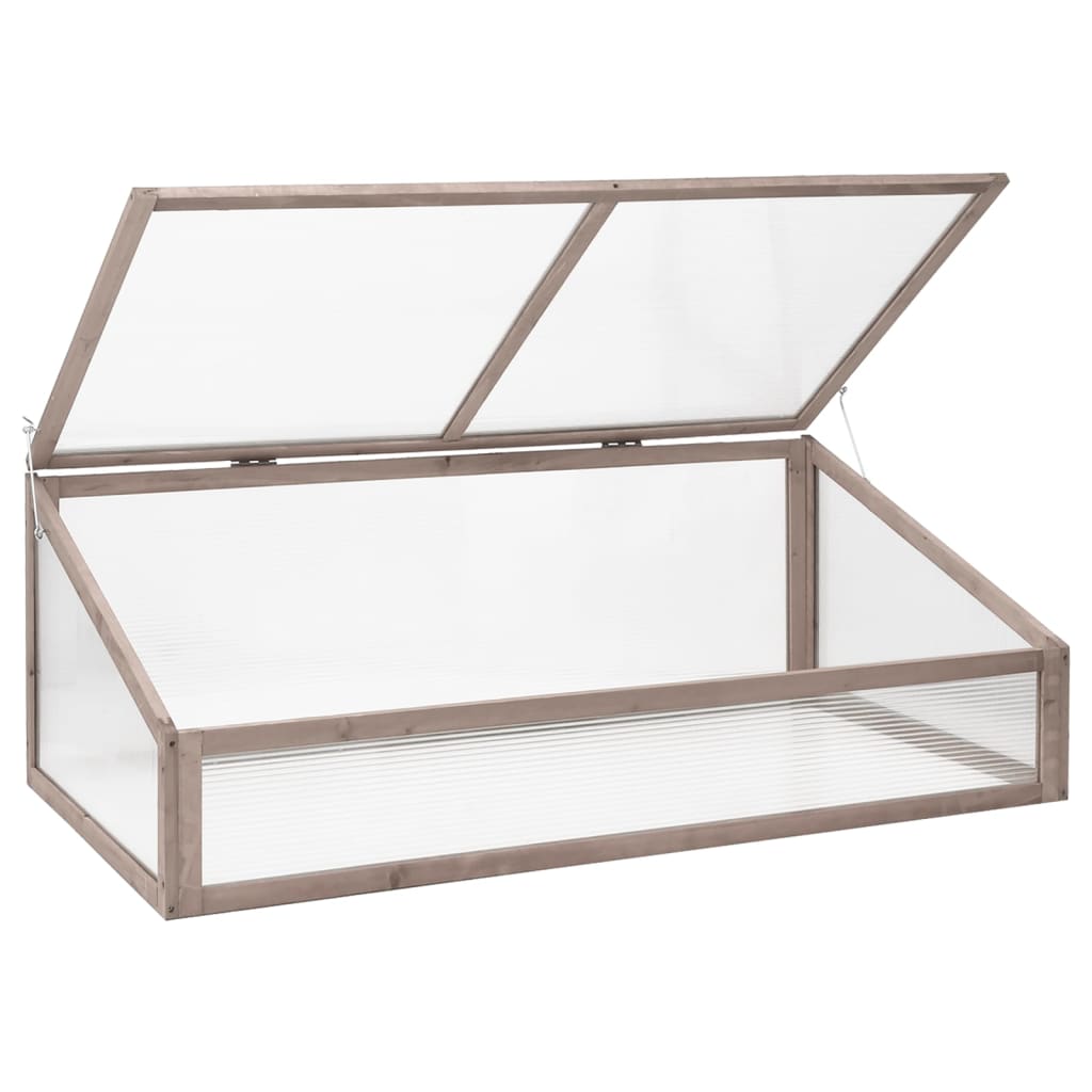 Vidaxl greenhouse 110x58.5x39 cm pine -wood gray