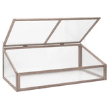 Vidaxl greenhouse 110x58.5x39 cm pine -wood gray