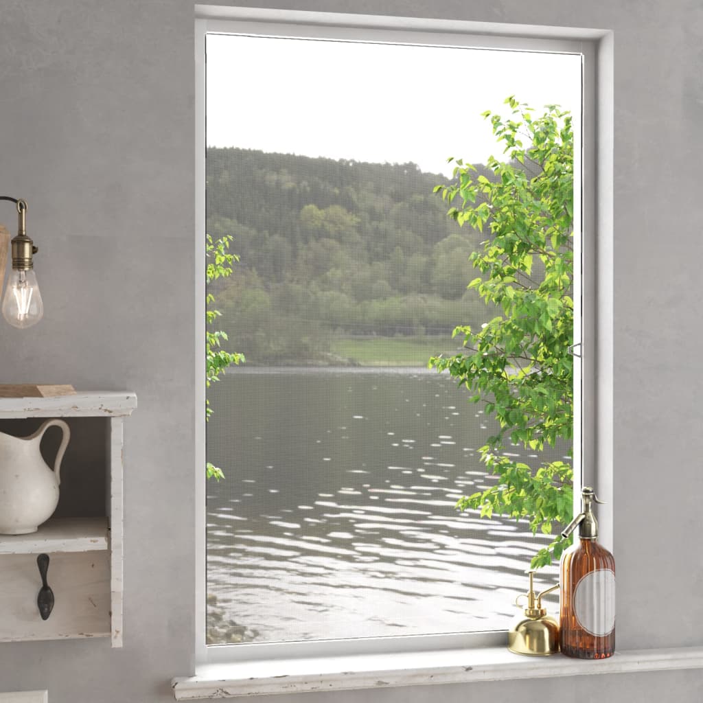 Vidaxx Fensterschutz 90x120 cm weiß