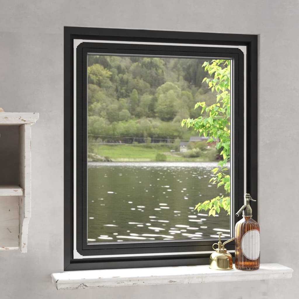 Vidaxx Insektenschutz für Fenster magnetisch 100x120 cm weiß