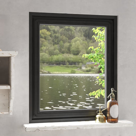 Vidaxx Insektenschutz für Fenster magnetisch 100x120 cm Anthrazit