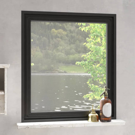 Vidaxx Insektenschutz für Fenster magnetisch 120x140 cm Anthrazit