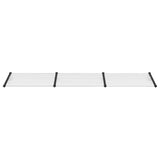 Vidaxx Türvordach 358,5x90 cm Polycarbonat schwarz und transparent