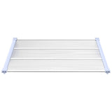 Vidaxx Türvordach 122x90 cm Polycarbonat grau und transparent